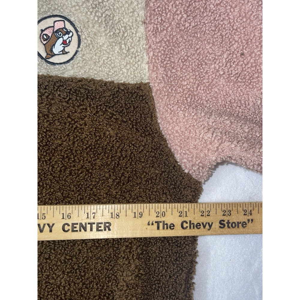 Buc-ees  Pullover Sherpa Jacket Brown/Pink Women's‎ Size Medium - Picture 6 of 8